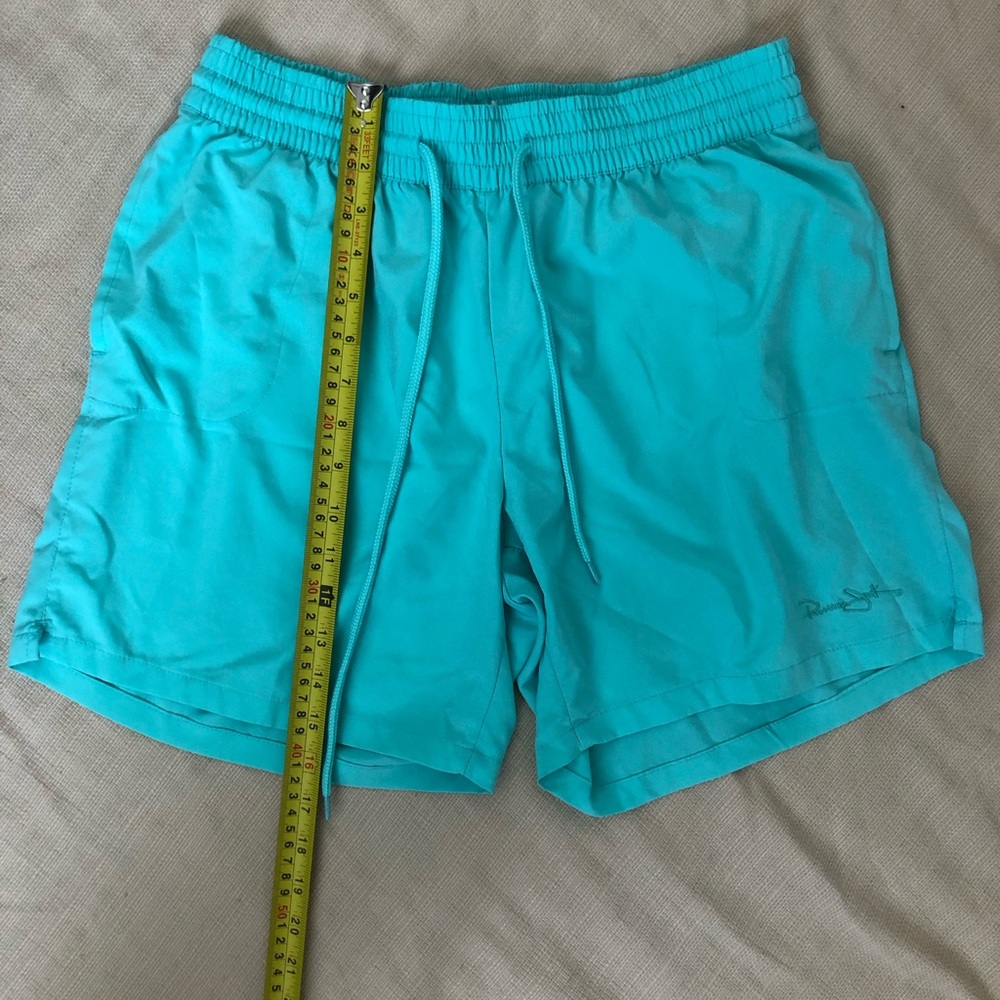 PANAMA JACK Mens Swim Trunks Short Boardshorts Green Blue Beach Pool Size Large - Picture 2 of 10